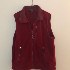 LL Bean Men’s Fleece Zip Up Vest
